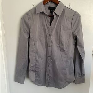 Worthington Light Gray women’s 4P button down top